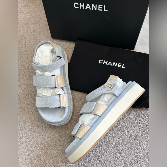 Chanel dad sandals NWT 38&40 - Picture 2 of 11
